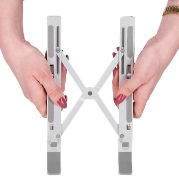 СКЛАДНАЯ ОХЛАЖДАЮЩАЯ ПОДСТАВКА ДЛЯ НОУТБУКА РЕГУЛИРУЕМАЯ МЕТАЛЛИЧЕСКАЯ СКЛАДНАЯ ПОДСТАВКА