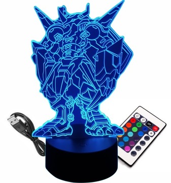 LAMPKA NOCNA 3D LED WARGREYMON DIGIMON MANGA ANIME