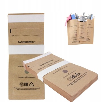 100 БУМАЖНЫХ ПАКЕТОВ ДЛЯ СТЕРИЛИЗАЦИИ 75 x 150 мм