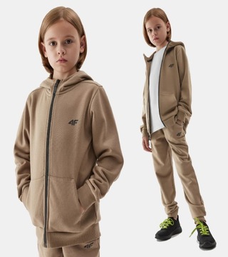 СПОРТИВНАЯ ТОЛСТОВКА С КАПЮШОНОМ ДЛЯ МАЛЬЧИКОВ 4F НА МОЛНИИ