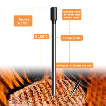 Беспроводной термометр для мяса 492FT Smart BT Meat