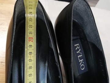 Buty czółenka skórzane Ryłko r. 36 wkł 23,5 cm