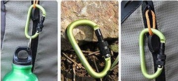 КАРАБИН SHAKEL, АЛЮМИНИЕВЫЙ ЗЕЛЕНЫЙ