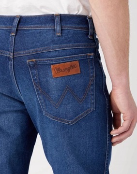 WRANGLER męskie spodnie Texas jeans zwężane W40 L32 granatowy