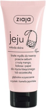 ZIAJA białe mydło do twarzy przeciw sebum 75ml