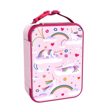LUNCH BAG TERMICZNY LUNCH BOX TORBA DUŻA ŚNIADANIÓWKA UNICORN TĘCZA ION8