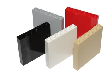 618*LEGO 59349 ŚCIANA PANEL 1x6x5 R.Kolory 5szt
