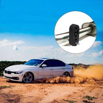 4 РЕЗИНОВЫХ ПОДВЕСКИ ГЛУШИТЕЛЯ 11 ММ, 4 ОТВЕРСТИЯ, ЧЕРНЫЕ