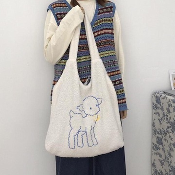 Мягкая сумка через плечо Winter Shopping