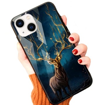 ETUI SZKLANE do iPHONE 13 / 14 + SZKŁO WZORY CASE