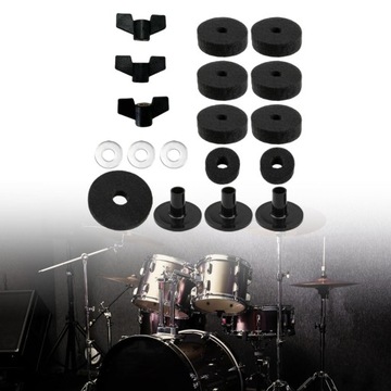 18шт фетр для подставок для тарелок с колпачками, аксессуары для тарелок, черный