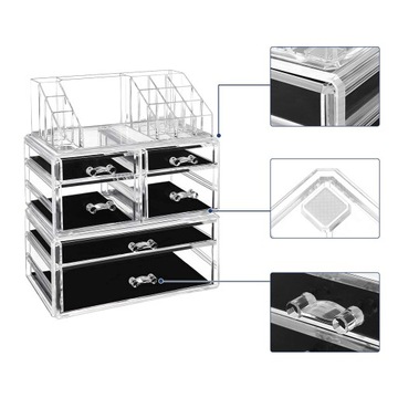 SONGMICS Органайзер для макияжа, органайзер для косметики