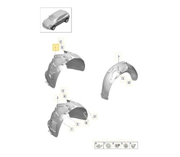 PODBĚH LEVÝ PŘEDNÍ PORSCHE MACAN 95B809961G
