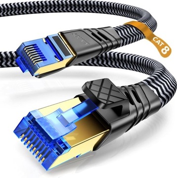 Kabel Sieciowy LAN ETHERNET RJ45 Cat8 SFTP 40Gbps 10M