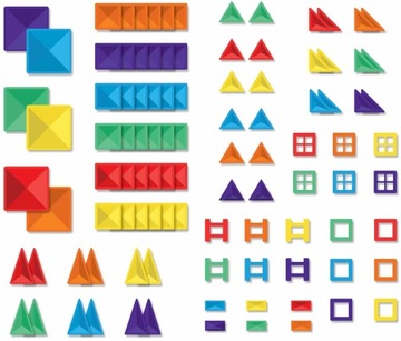 МАГНИТНЫЕ БЛОКИ CONNETIX RAINBOW CREATIVE НАБОР 102 ШТ.