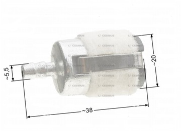ТОПЛИВНЫЙ ФИЛЬТР NAC NO-CS38 YD45 CA-CS45 39MM