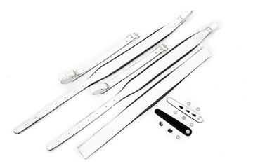 ZESTAW pasów, pasków POLSKIE SZEROKIE WHITE/BLACK do akordeonu 120 b