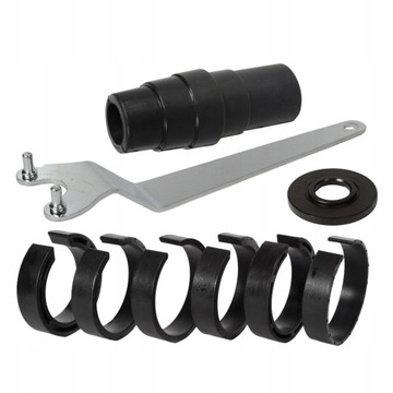 ПЫЛЕВЫКЛЮЧАТЕЛЬ ДЛЯ ШЛИФОВАЛЬНЫХ МАШИН 180 ММ ЧЕРНЫЙ ПРЕМИУМ + ПЕРЕХОДНИКИ