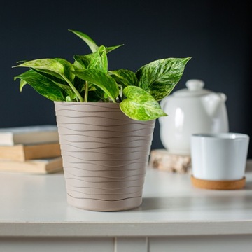 ЦВЕТОЧНЫЙ ВАЗ ЦВЕТОЧНЫЙ ВАЗ 21 см КРЫШКА С ПОДСТАВКОЙ ПЛАСТИКОВАЯ ПОДСТАВКА ДЛЯ ЦВЕТОВ