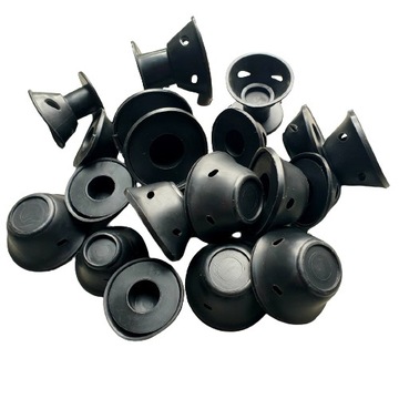 Бигуди силиконовые, бигуди резиновые WAVES черные 20 шт.