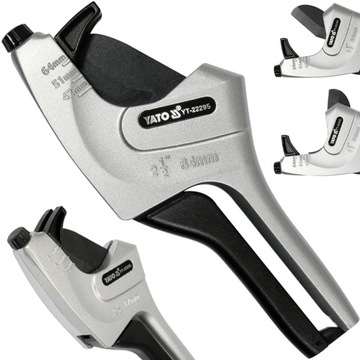 YATO Obcinak Rur PE PCV 3-40-50-63 mm PTFE