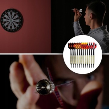 НАБОР ИЗ 12 ДРОТИКОВ, 100 НАКОНЕЧНИКОВ + 42 ИГРОВЫХ ПАДАЛЕТА ДЛЯ СТРОИТЕЛЬСТВА FEATHER DARTS