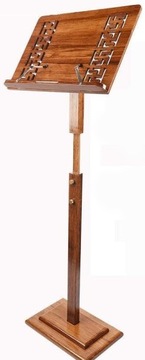 STYLOWY DREWNIANY PULPIT STOJAK STATYW DO NUT + NUTY