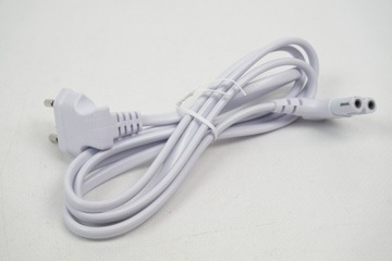 Угловой кабель питания для телевизора, 1,5 м, белый