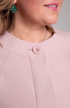 Elegancki płaszczyk w różowym kolorze 60