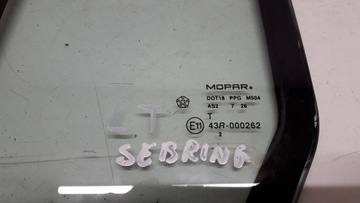 CHRYSLER SEBRING 3 06- SKLO (OKNO) LEVÝ ZADNÍ MALÉ