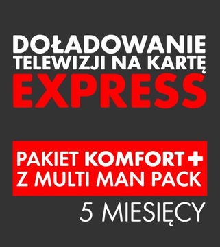 Doładowanie TNK KOMFORT+ Multi Man Pack 5 MIESIĘCY