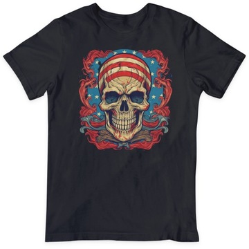 AMERICAN SKULLKoszulka z czachą Rozm XXL Męska T-shirt Męski Tshirt