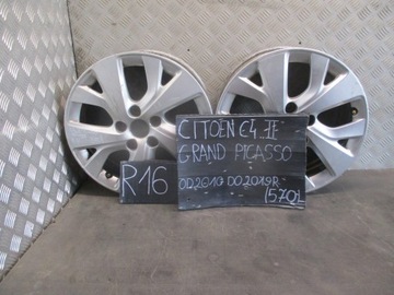 2× DISK HLINÍK CITROEN OE 6.5" X 16" 5X108