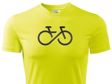 Szybkoschnący techniczny T-shirt nadruk odblaskowy