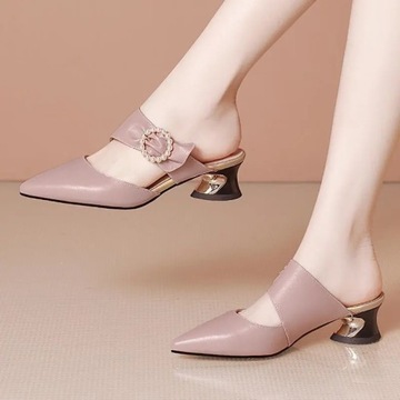 Fashion Summer Casual Sweet High Square Heel Shoes
