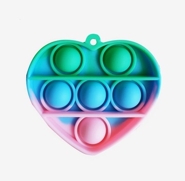 БРЕЛОК СЕРДЦЕ ПРОСТОЙ БРЕЛОК POP IT FIDGET TOP