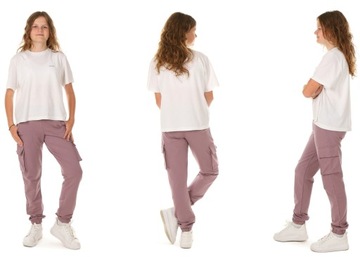 Брюки для девочек, МОДНЫЕ БРЮКИ-КАРГО, размер 152, Produkt.PL