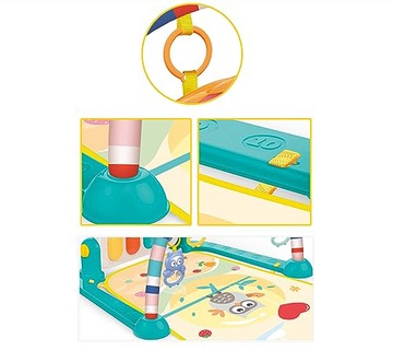 РАЗВИВАЮЩИЙ КОВРИК С ПИАНИНО Интерактивные прорезыватели, зеркало, ЦВЕТНАЯ СОВА