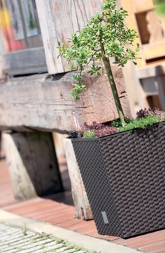 БОЛЬШОЙ САДОВЫЙ ГОРШОК ДЛЯ БАЛКОНА ТЕРРАСЫ 32 Л РОТАНГ