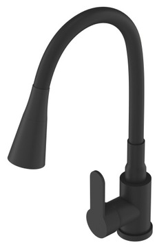 ГИБКИЙ КУХОННЫЙ смеситель, черный, гибкий излив, раковина, смеситель, ФЛЕКСО