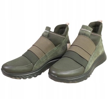 ECCO ST.1 W HI-TOP YAK SPORTOWE BUTY KHAKI 35