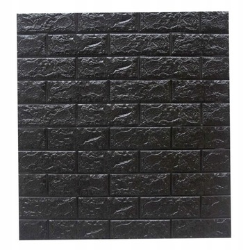 10x SAMOPRZYLEPNE PANELE ŚCIENNE tapeta wodoodporne PANEL ŚCIENNY 3D czarny