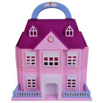 МАЛЕНЬКИЙ СКЛАДНОЙ КУКОЛЬНЫЙ ДОМИК ШКОЛЬНАЯ ИГРОВАЯ ПЛОЩАДКА ВИЛЛА С САДОВОЙ МЕБЕЛЬЮ ДЛЯ БАССЕЙНА