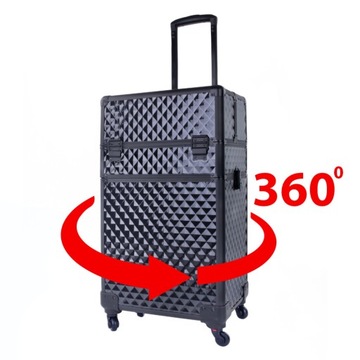 Косметичка SIlcare XXXL Чемодан 4в1 на поворотных колесах Diamond