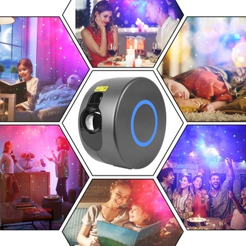 PROJEKTOR GWIAZD Lampka Nocna Rzutnik Dla Dzieci Led Laserowy + PILOT