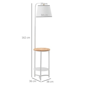 Торшер Торшер с 2 полками Выключатель внутреннего освещения