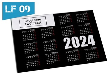 Магнит на холодильник КАЛЕНДАРЬ ВАШ ТЕКСТ ЛОГОТИП 14х20