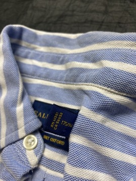 Ralph Lauren/ ORYGINALNE Bawełnaine POLO W PASKI rozmiar L