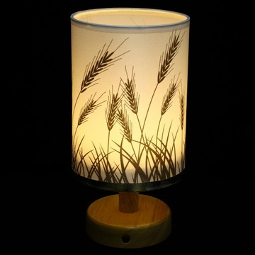 Lampy stołowe z podstawą drewnianą Małe biurko Nocna sypialnia