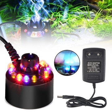 NEBULIZATOR ULTRADŹWIĘKOWY, MGIEŁKI ATOMIZER, LED, DO FONTANNY, STAWU, MGŁY